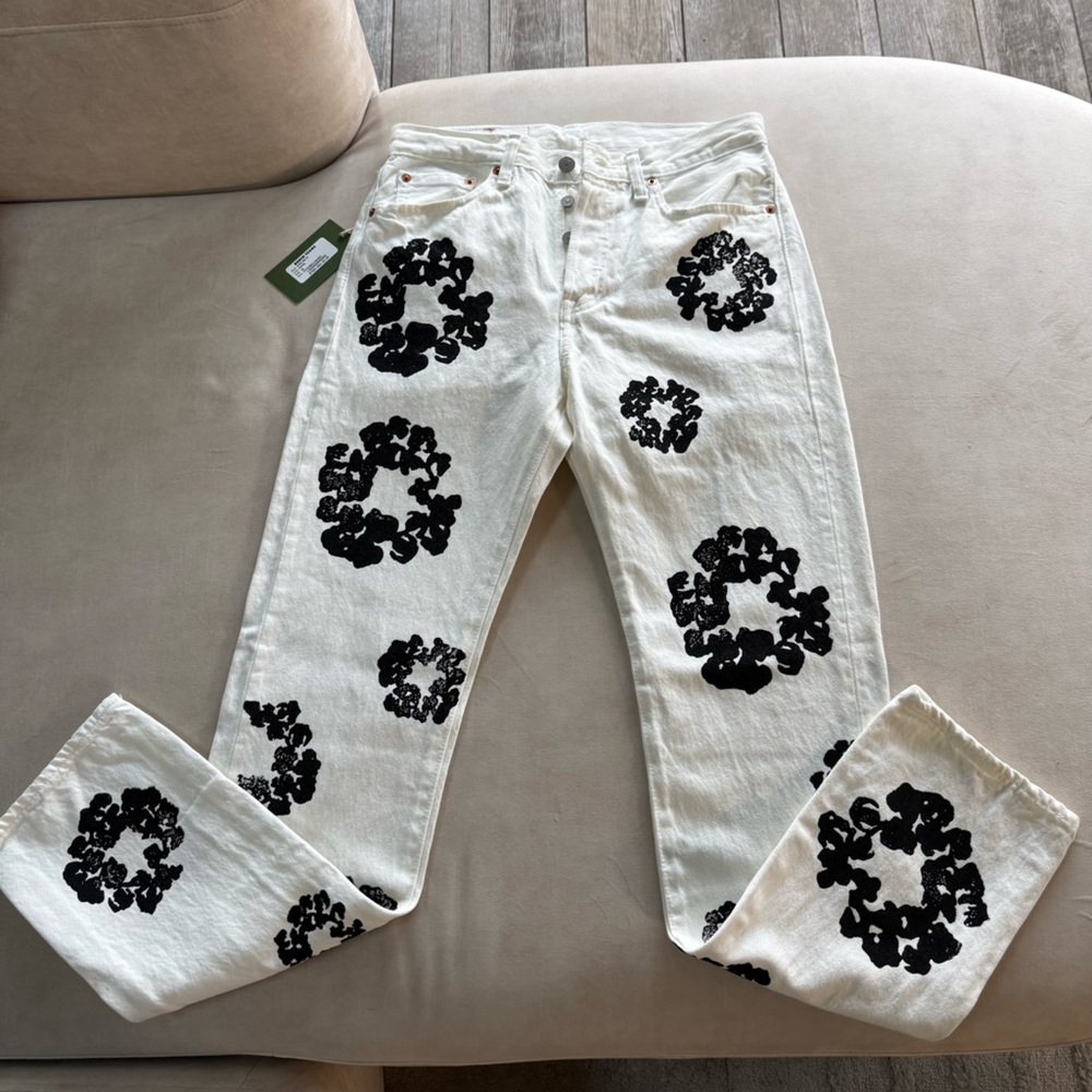 Denim Tears x Levi’s White Wreath Jeans